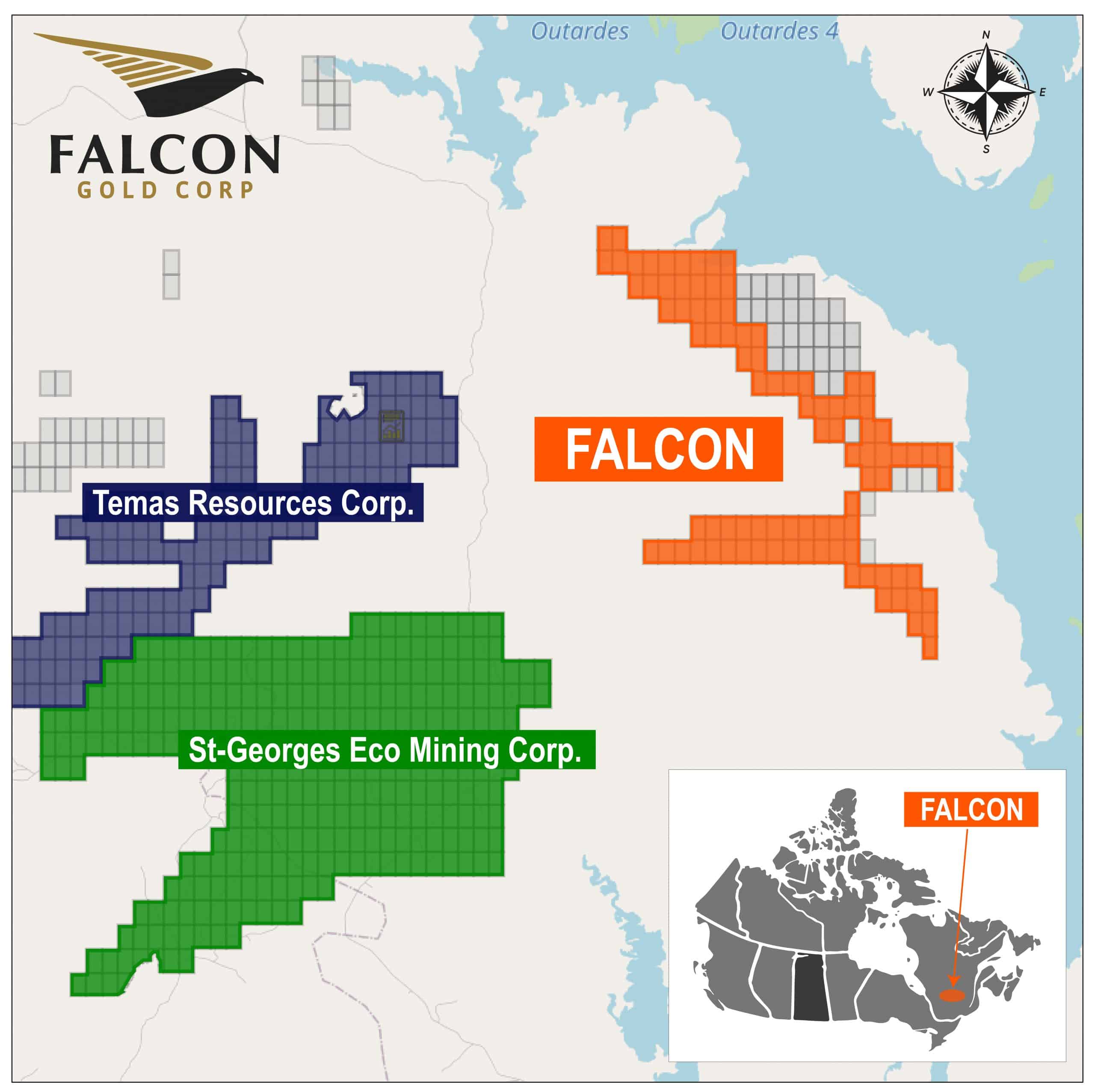 Outarde Property Falcon Gold Corp Outarde Property Web Designer
